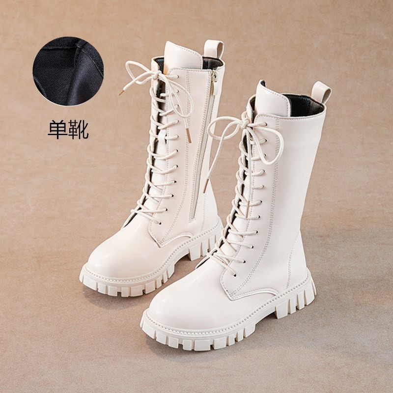 Girls Boots Winter 2025 New High Boots Korean Style British Style Boots Princess Leather Boots Little Girl Boots
