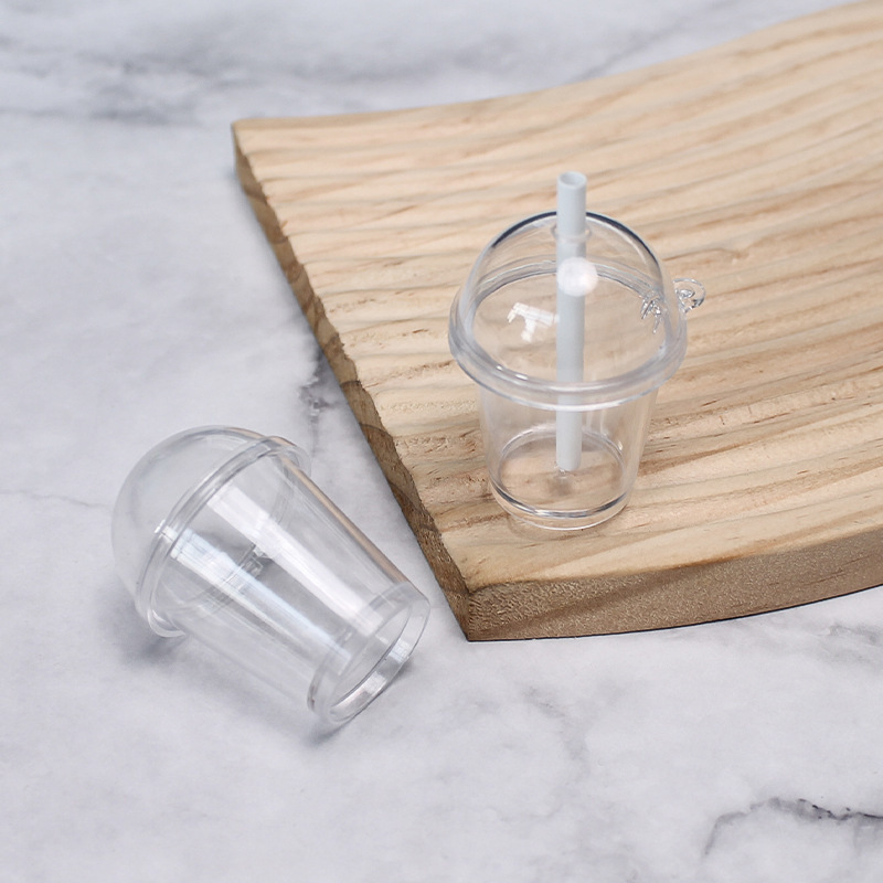 Miniature Simulated Wood Ash Cup Milk Tea Cup Toy DIY Children's Craft Material Kit Dollhouse Miniature Food Toy Cup