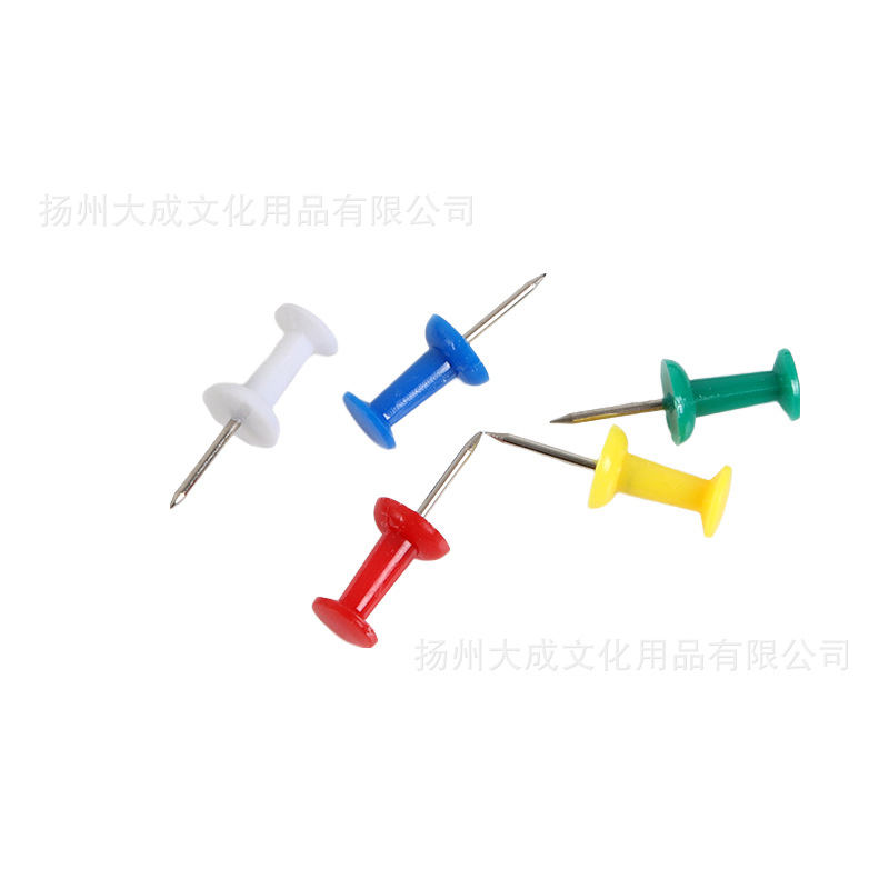 Color transparent plastic I-shaped nail office cork board photo wall press nail pin pin wholesale