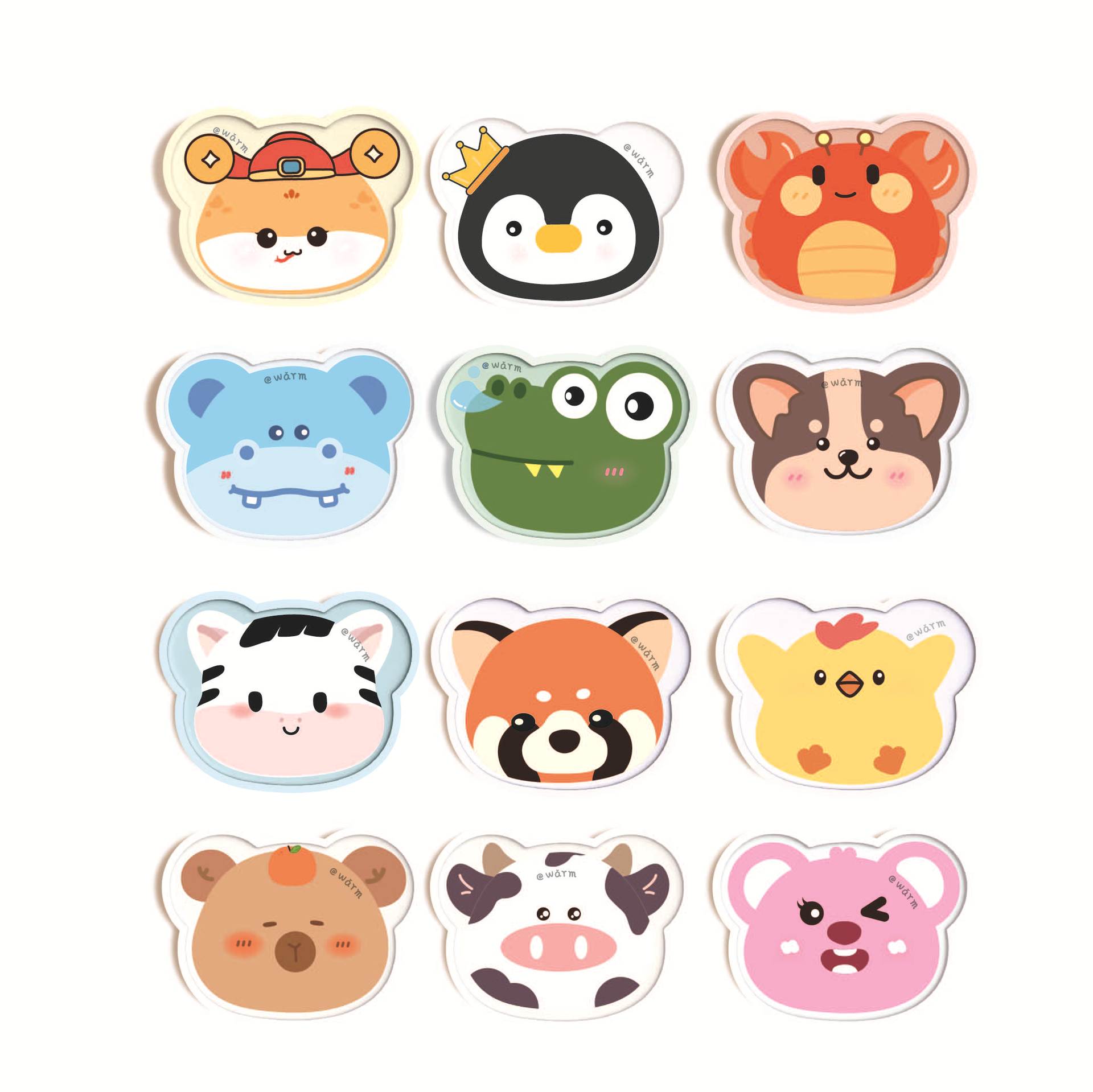 Cute Warm Patch Cartoon Special-Shaped Warm Baby Student Warm Patch Winter Cold Protection Warm Patch Self-Heating Warm Baby Wholesale