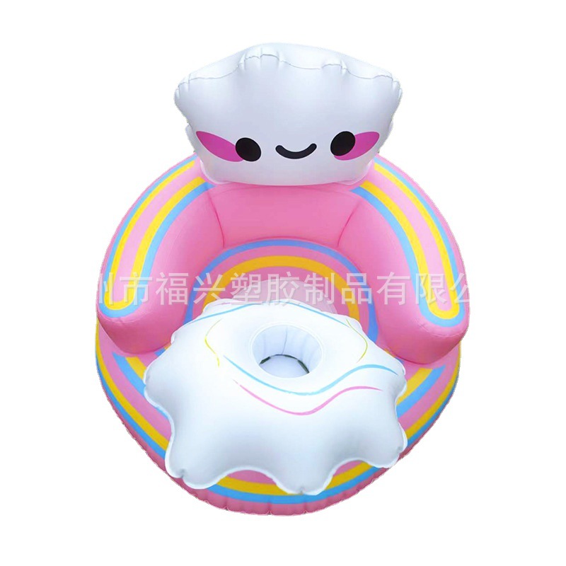 Baby Learning Seat Dining Chair Baby Inflatable Sofa Dining Seat Folding Inflatable Baby Bath Stool Manufacturer Ready Stock