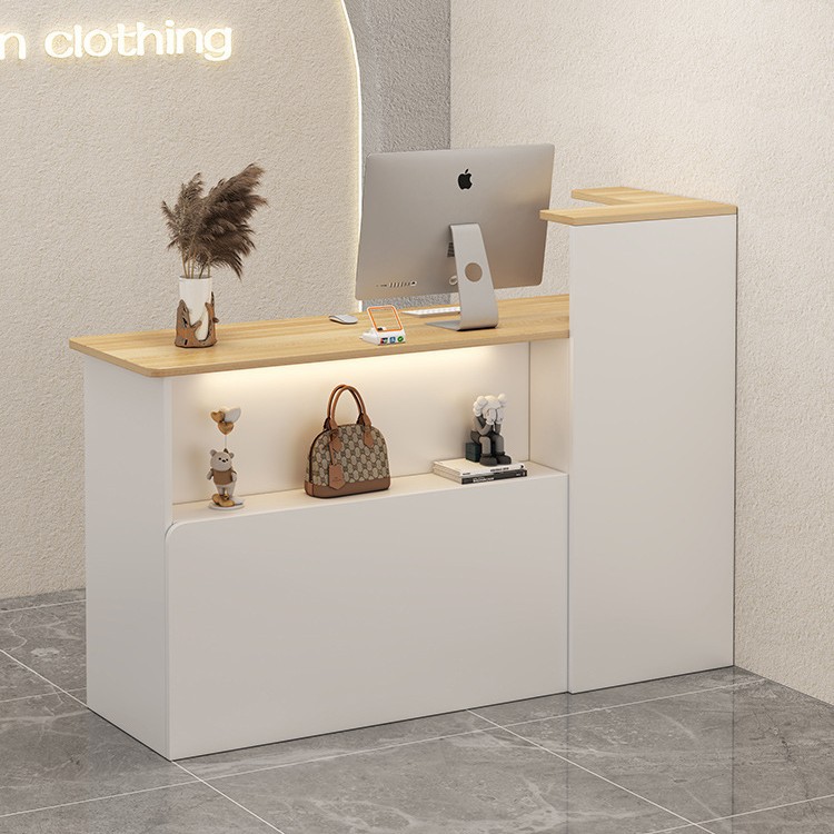 Кассовый стол простой современный маленький для магазина одежды, магазина удобств, магазина для мам и детей, барный стол, стойка для приема