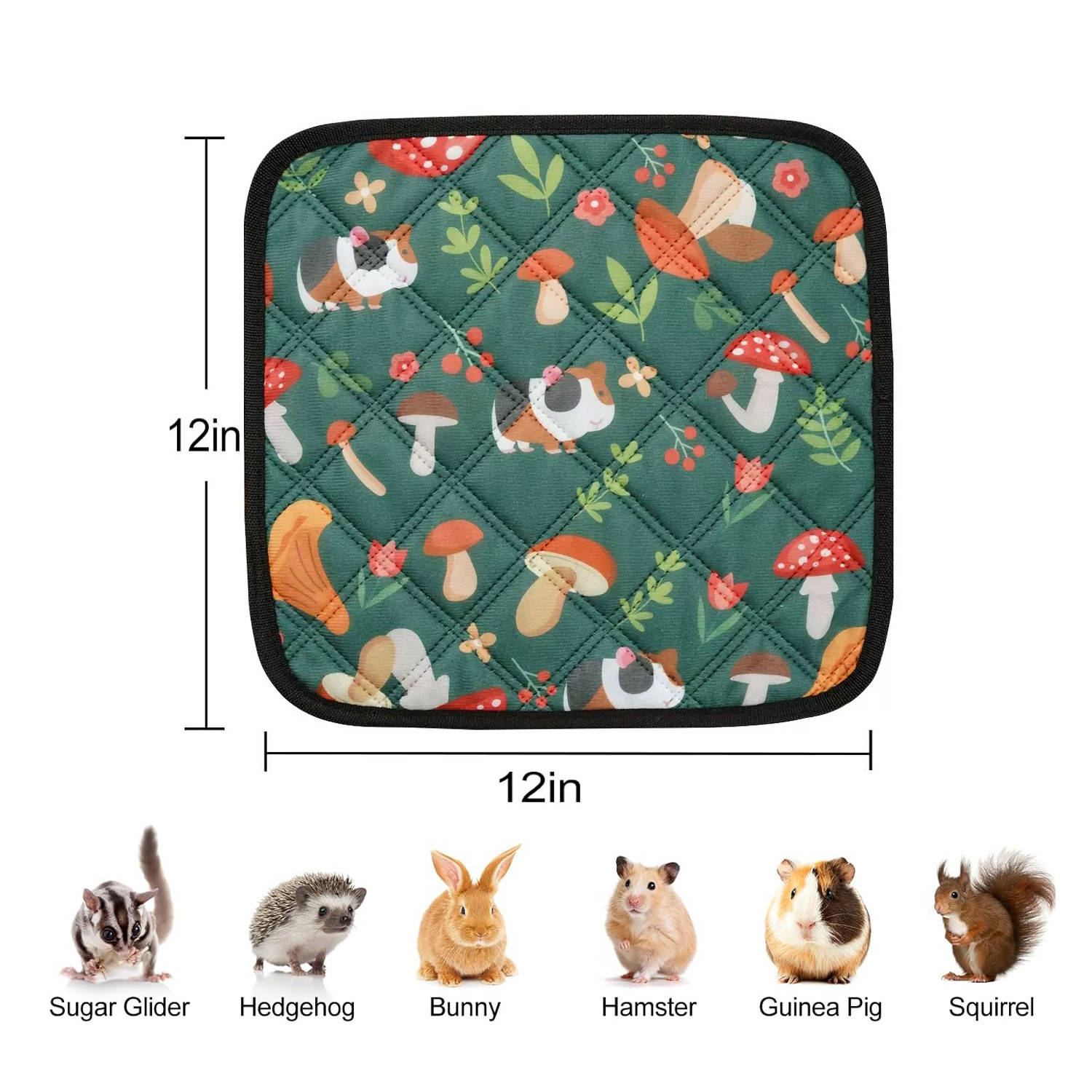 Guinea Pig Cage Mat (Washable) Mattress Super Absorbent Waterproof and Odor-Proof Reusable Mat