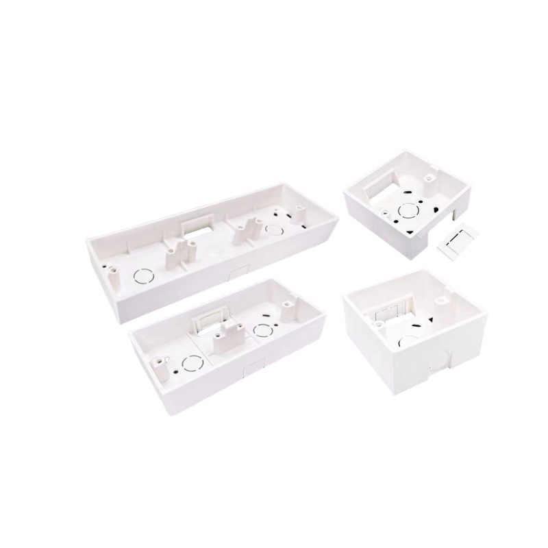 Type 86 surface-mounted single bottom box thickened flame retardant PVC switch socket universal junction box Engineering home decoration manufacturers