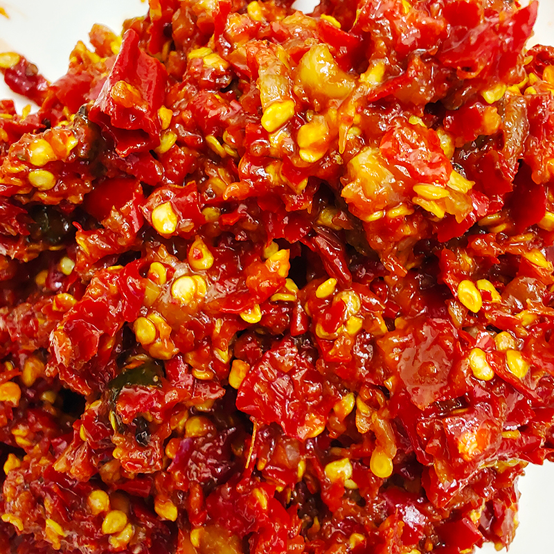 Guizhou Zunyi Glutinous Rice Chili Pepper Chicken Seasoning Stir-Fry Red Oil Hot Pot Base Medium Spicy Extra Spicy 500g