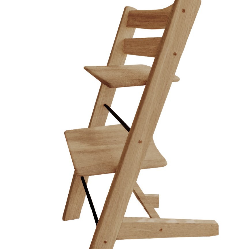 Children's Growth Chair Solid Wood Baby Dining Chair Multi-Functional Adjustable Dining Chair Environmentally Friendly Water-Based Paint Baby Dining Chair