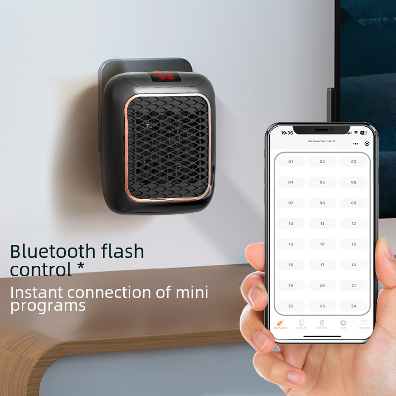 Heater electric heater desktop small sun power saving small electric heater quick heating fan Square