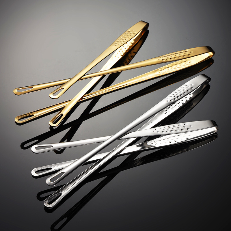 Ahn Korean style barbecue clip 304 stainless steel barbecue clip golden buffet strawberry clip lengthened bread clip forceps
