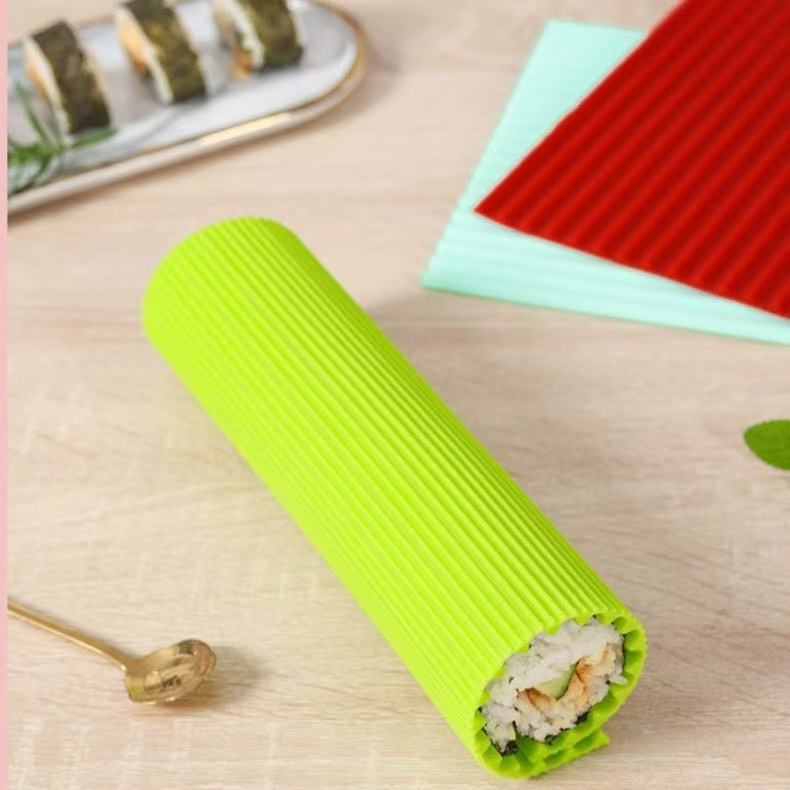 Imitation Bamboo Japanese Sushi Roll Tool Silicone Sushi Roll Mold Commercial Seaweed Sushi Seaweed Rice Special for Making