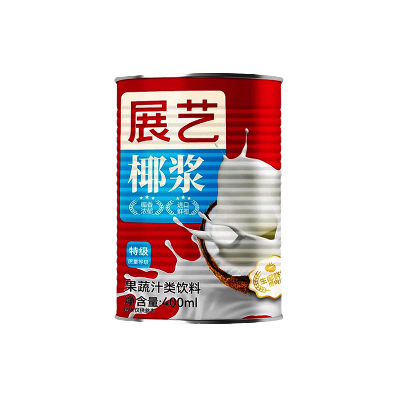 Exhibition Art Coconut Milk 400ml Concentrated Coconut Milk Simeon Coconut Milk Frozen Milk Tea Shop Household Commercial Baking Materials