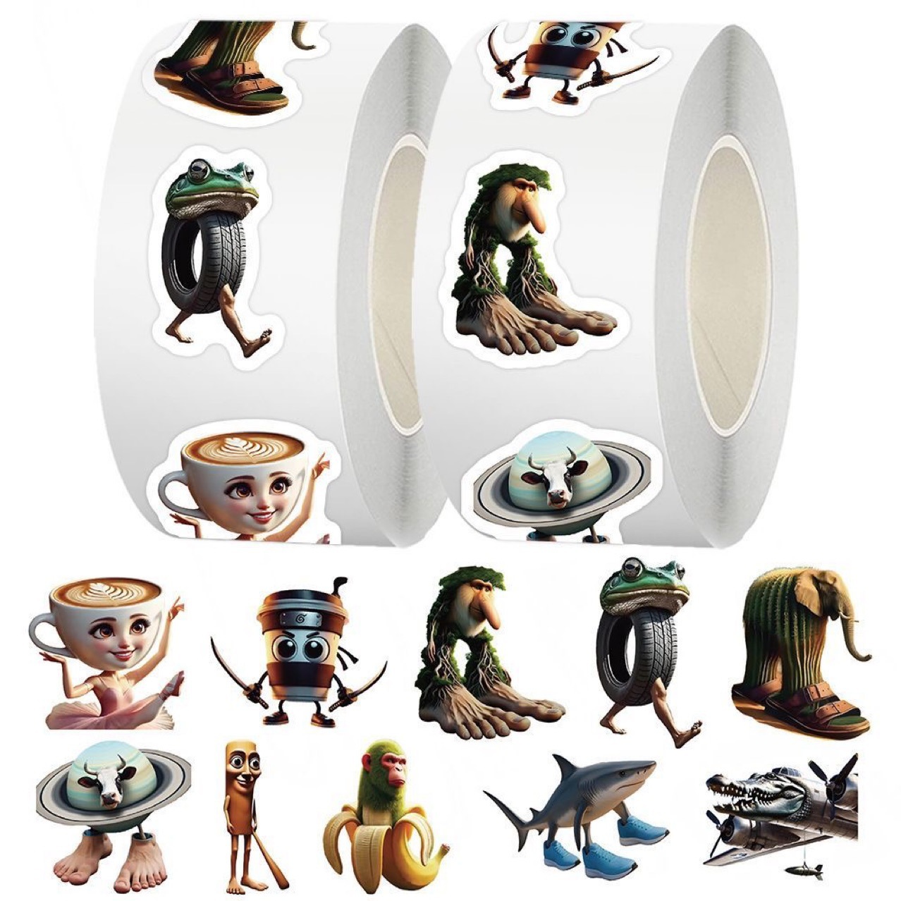 Популярные наклейки Shanhaijing, креативные абстрактные наклейки для декорации