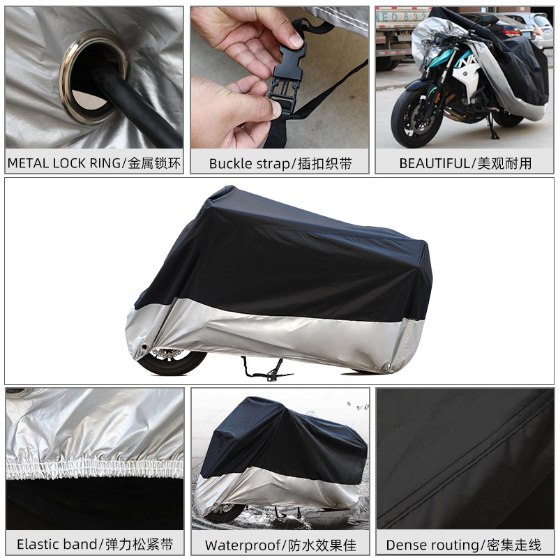 Cross-border foreign trade Amazon motorcycle cover car cover splicing snow-proof windproof waterproof thickened electric car cover
