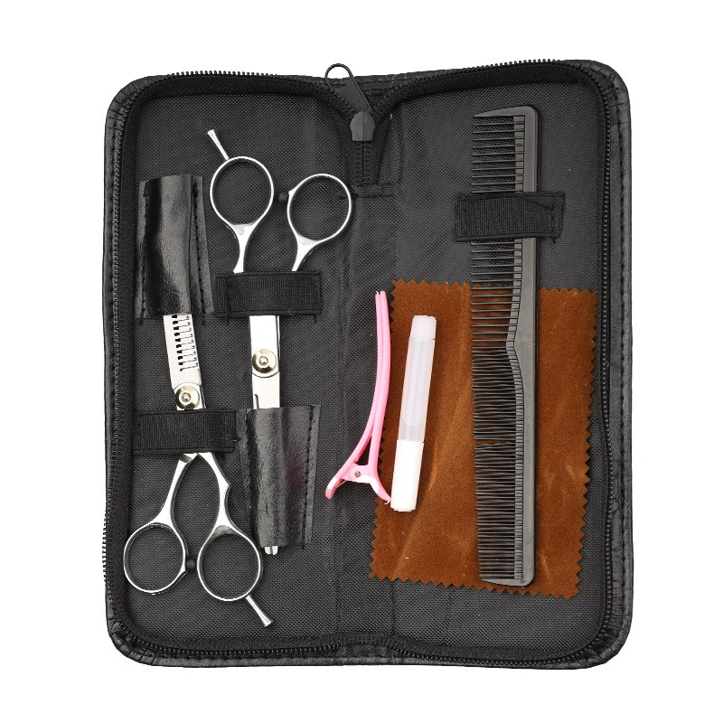 Factory supply split scissors 5.5 inch tooth scissors 6 inch flat scissors hairdressing scissors stainless steel tooth scissors flat scissors