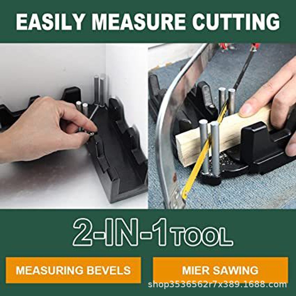 Bevel and mitre box 2 in 1 function bevel miter frame for cutting precision bevel with scale