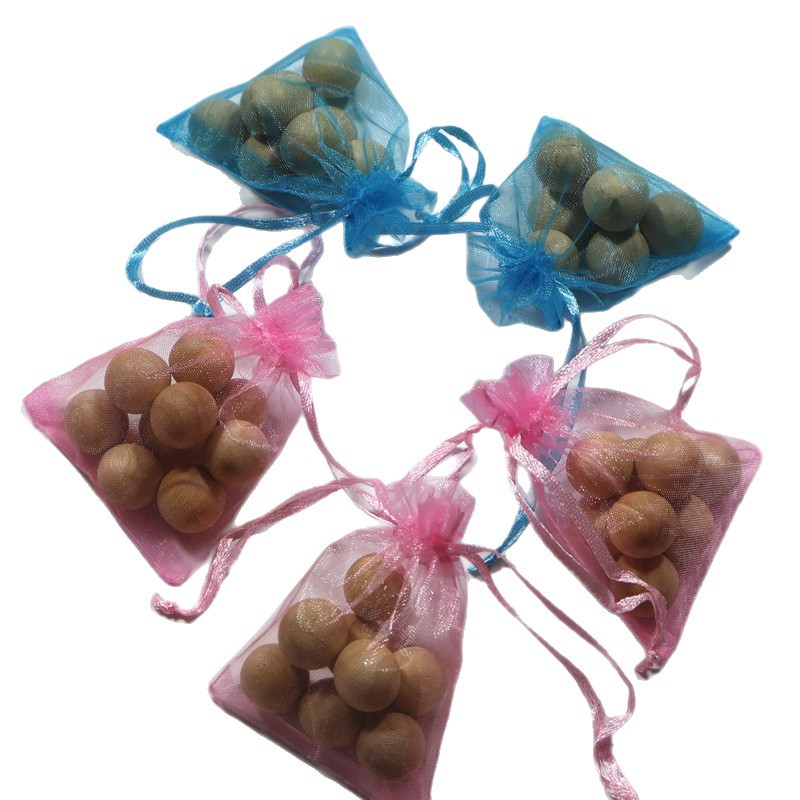 Camphor Wood Balls, Camphor Wood Beads, 20 Pieces, Diameter 1.8cm, Insect-Proof, Moth-Proof, Mildew-Proof, Deodorizing, Odor-Proof, Wardrobe Moth-Proof