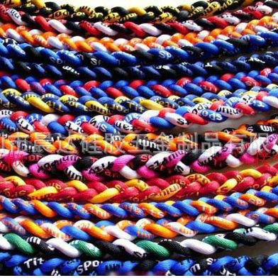Spot supply nylon silicone woven three bracelet collar necklace single two three negative ion