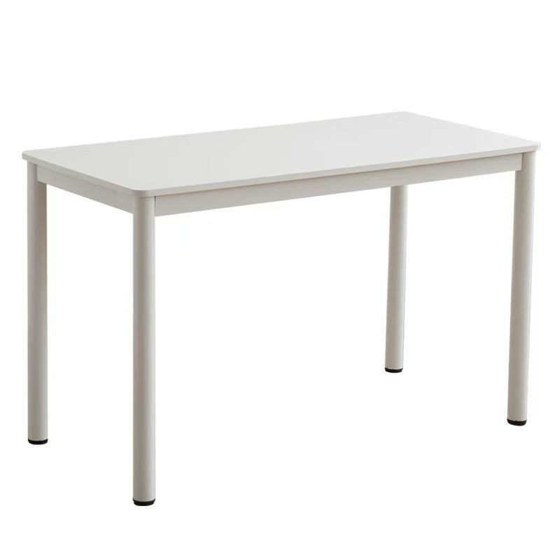 Computer Desk Rental House Study Small White Desk Anti-Collision Rounded Corner Home Study Desk Ins Style Writing Desk Rectangular Table