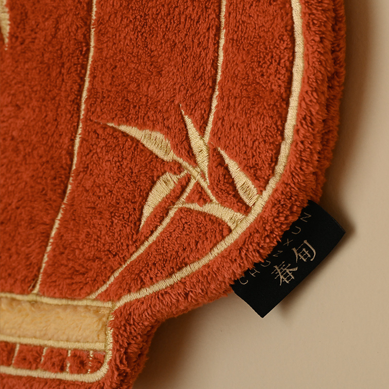 Lantern New Chinese Style Hand Towel 2025 New Kitchen Hanging Water Wiping Cloth Hanging Absorbent Thickened Towel