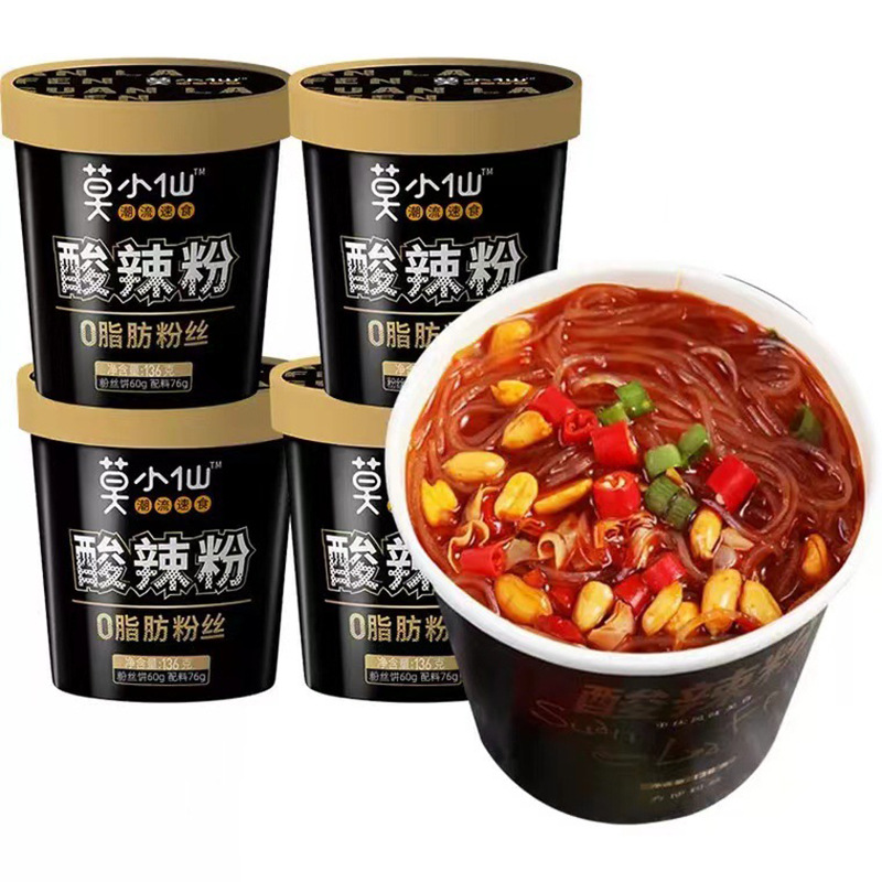 Mo Xiaoxian Crystal Hot and sour powder 136g Chongqing noodles Wuhan hot and dry noodles snail powder Internet celebrity convenient fast food wholesale