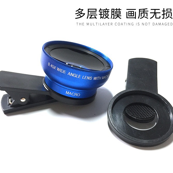 Manufacturer Mobile Phone Lens 0.45X Lens Wide-Angle Lens 15X Macro Mobile Phone External Lens Hd Distortion-Free