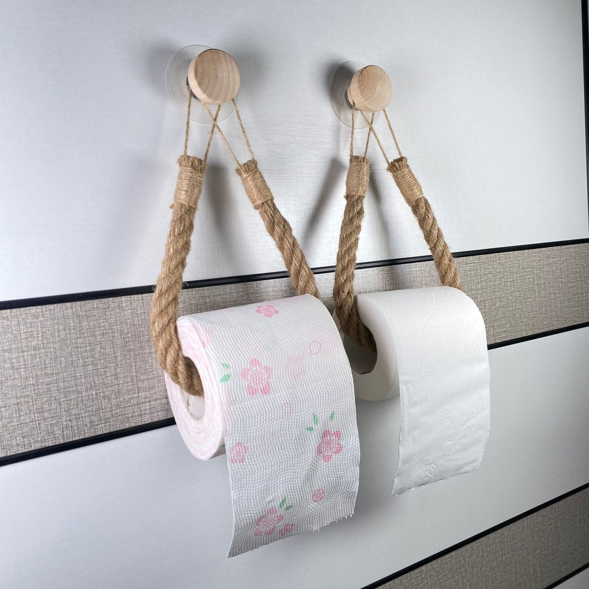 Ручной плетёный держатель для полотенец, без сверления, для ванной и офиса, в различных цветах