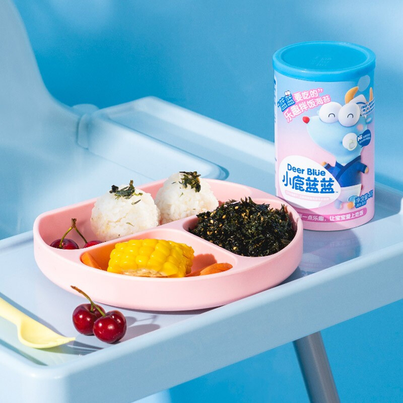 Official flag genuine goods deer blue and blue bibimbap seaweed shredded seasoning rice bibimbap with complementary food spectrum children's snack brand