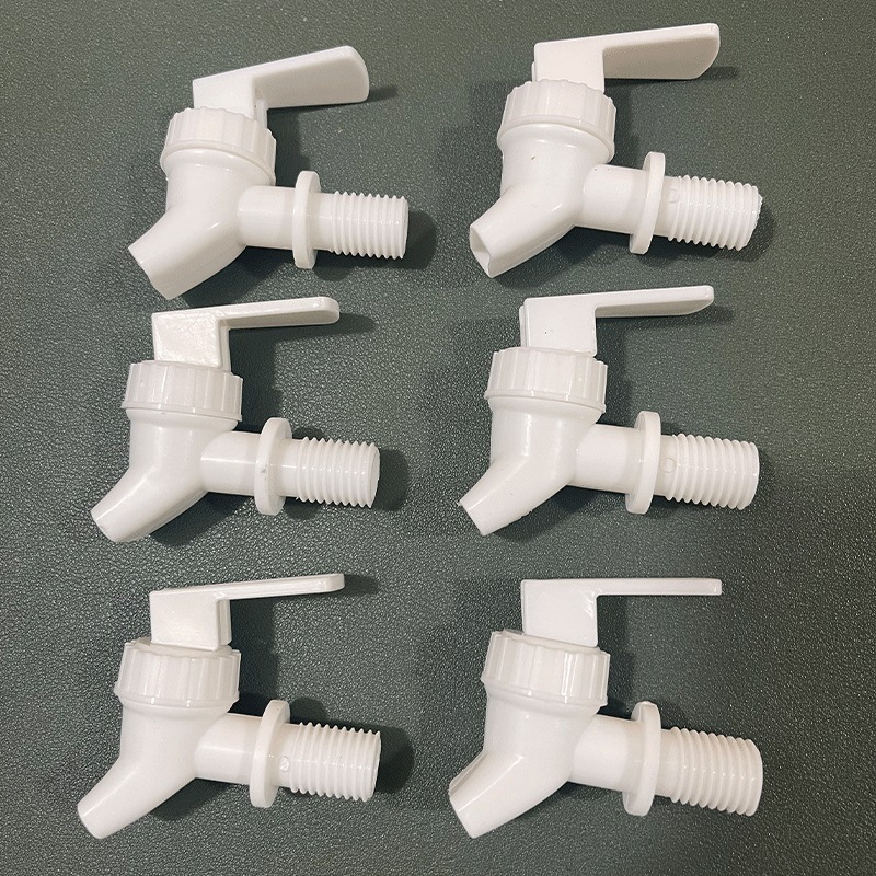 White Cold Bucket Special Faucet Plastic Press Faucet Ice Kettle Water Dispenser Food Grade Plastic Water Nozzle
