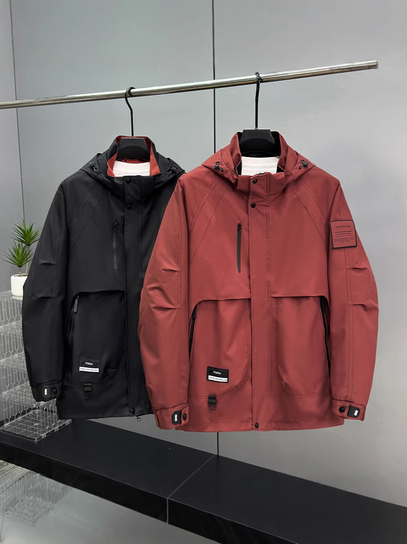 Spring and Autumn New Three-Proof Plus-Size Men's Workwear Jacket Trendy Versatile Casual Coat 2560