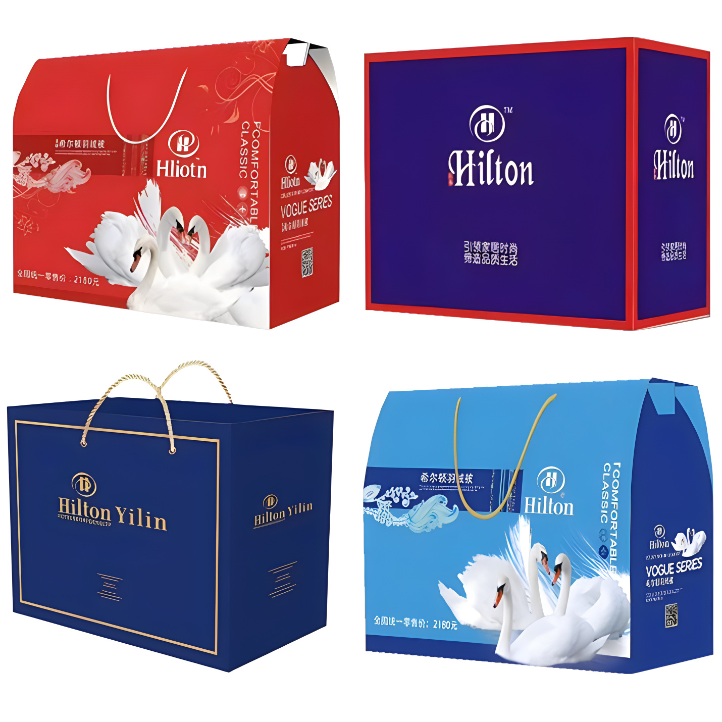 Гостиничное перьевое бархатное одеяло, теплое весеннее и осеннее одеяло, односпальное/двойное одеяло, рекламное подарочное одеяло, оптовая подарочная коробка, Hilton