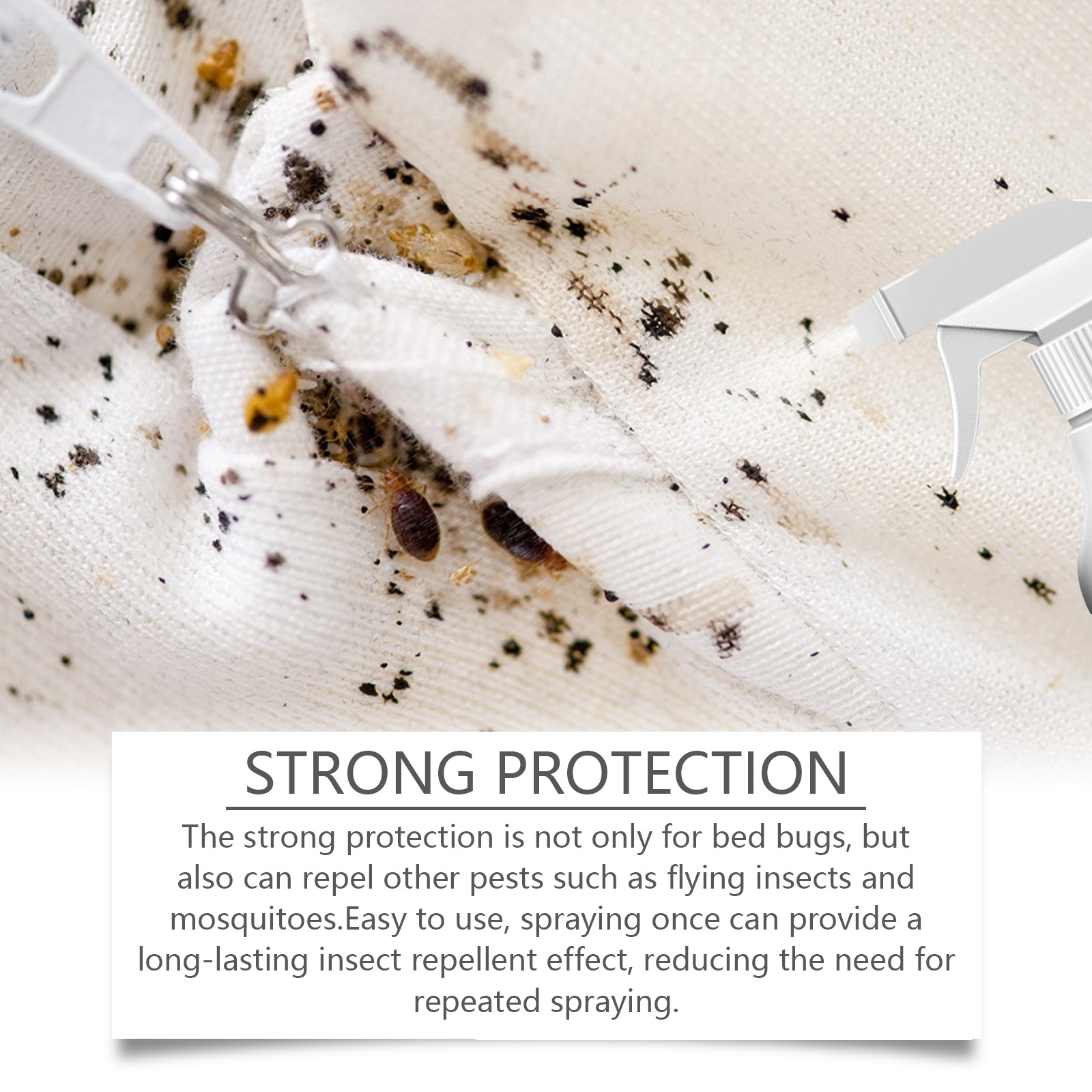 Jue Fish Bed Bug Spray Bed Bug Elimination and Prevention Dormitory Bed Bedroom Lice and Mite Elimination Spray