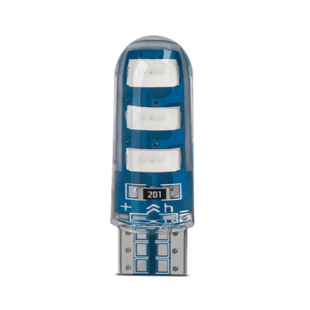 Car Led Width Indicator Light T10 5630 6Smd Silicone W5W Glue Indicator Light High Brightness Small Plug 12V