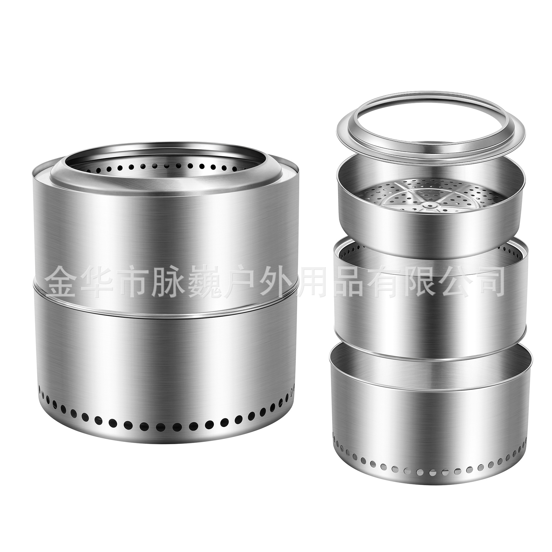 Средняя уличная печь для кемпинга, разборная, нержавеющая сталь, печь для костра, обогреватель Mw D245