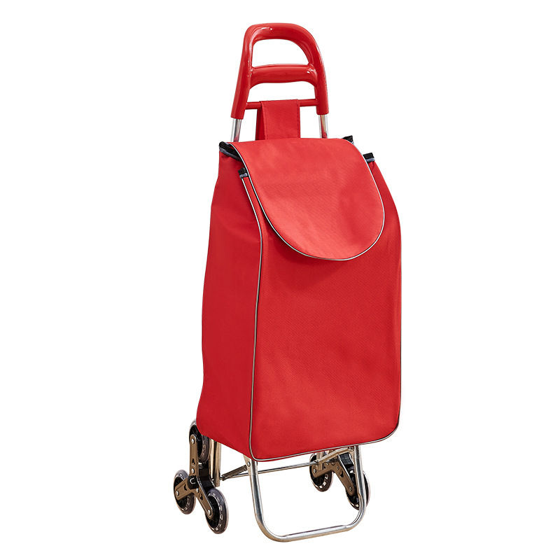 Household Shopping Cart Stall-climbing Cart Foldable Elderly Market Supermarket Shopping Cart Trolley