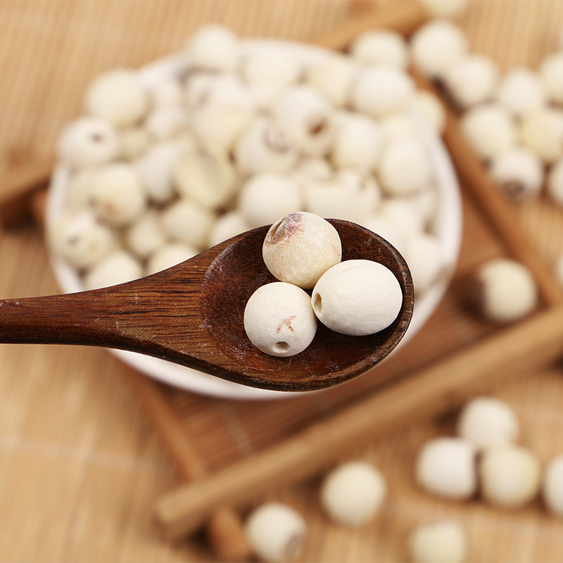 [White Lotus] Xianglian Dry Goods Inch Sanlian Xianglian Large Core Peel White Lotus Seed 500g Core Lotus Seed Dry Goods