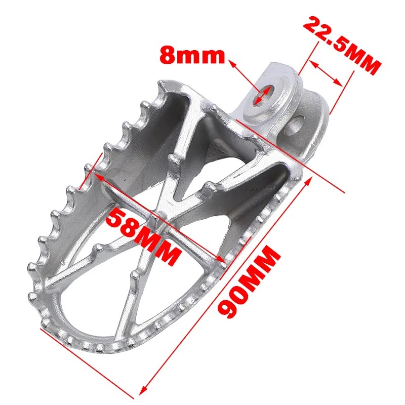 Off-road motorcycle stainless steel pedal CRF250 Harley 883 Zhenglin bosur cast steel pedal pedal