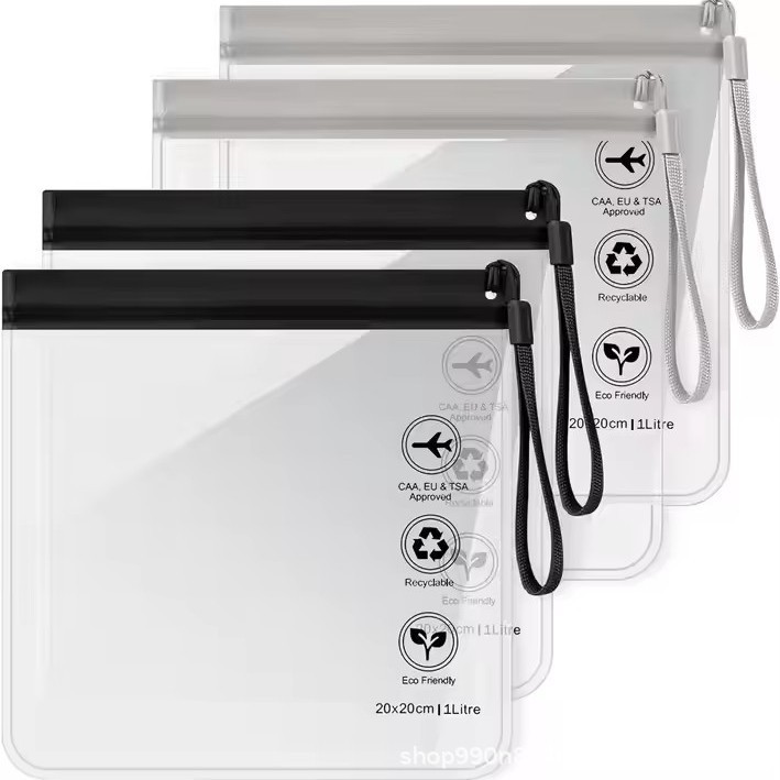 Прозрачная водонепроницаемая сумка для макияжа, многоразовая сумка для аэропорта