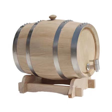 Oak Wine Barrel Home-Brewed Red Wine Wine Storage Wooden Barrel Empty Barrel Aged Wine Barrel Container Winery Restaurant Decorative Barrel