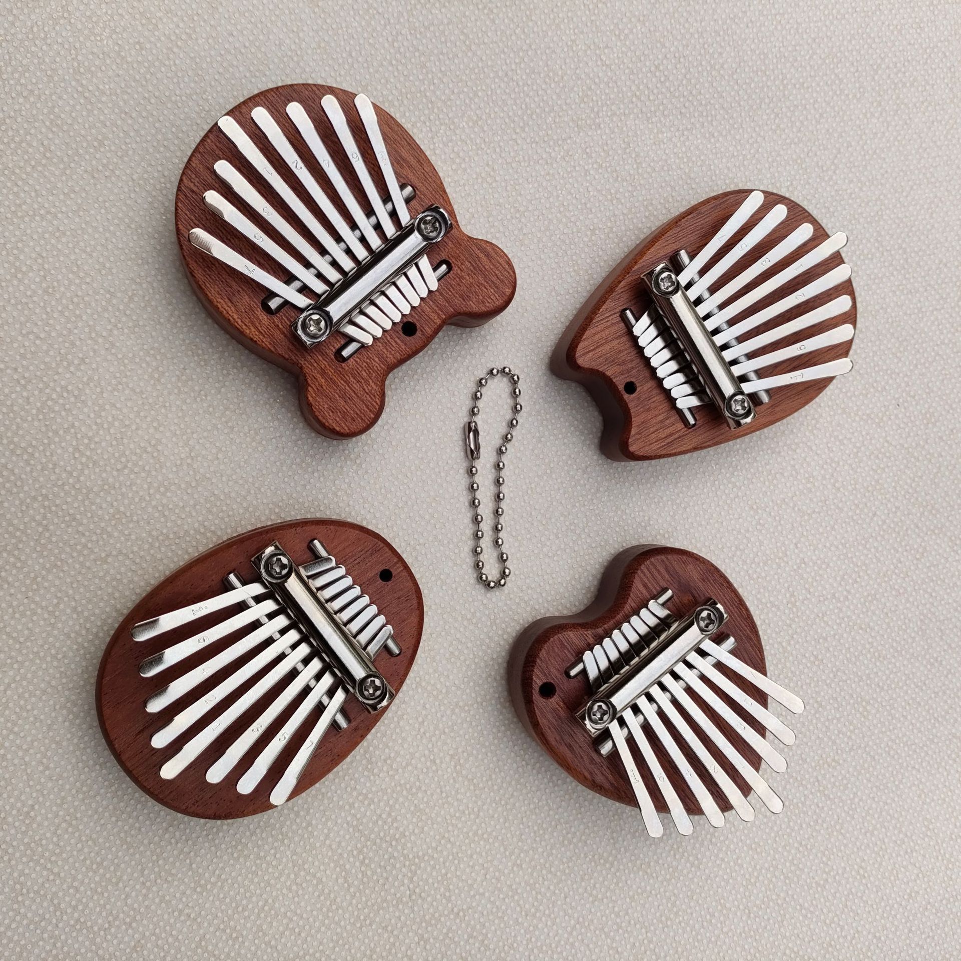 Foreign Trade Exclusive Small 8-Tone Thumb Piano Pendant Mini Kalimba Dropshipping Labeling Cross-Border Hot-Selling Finger Piano