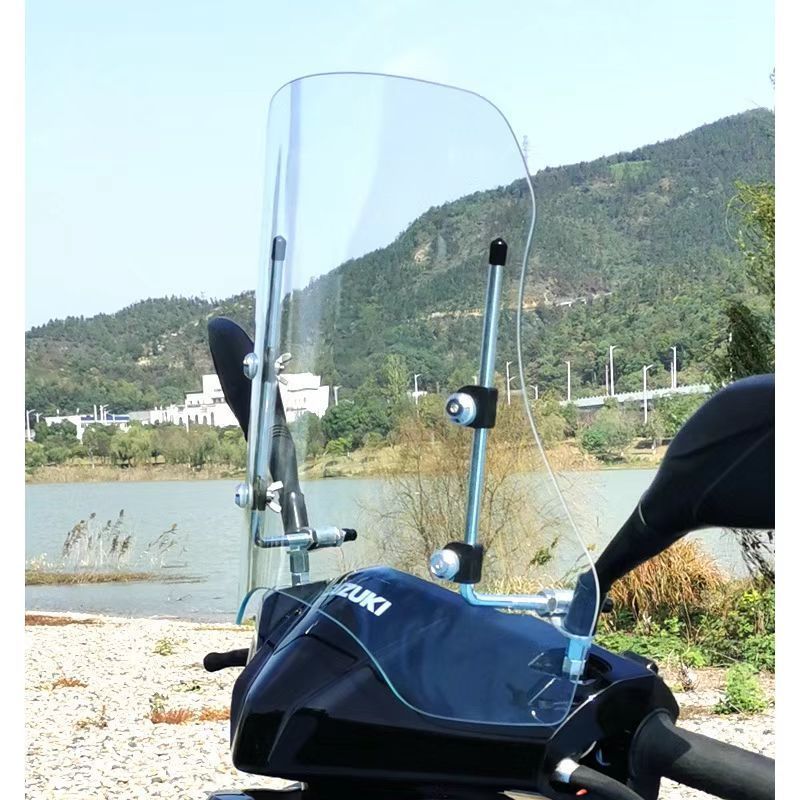 Большое лобовое стекло для электрического транспорта, переднее лобовое стекло для аккумуляторного мотоцикла, закаленное стекло высокой четкости, водонепроницаемое, прозрачное, оптовая продажа