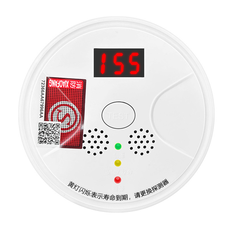 Carbon Monoxide Alarm for Home Indoor Heating, Honeycomb Coal Co Leak Detector, Gas and Soot Detector