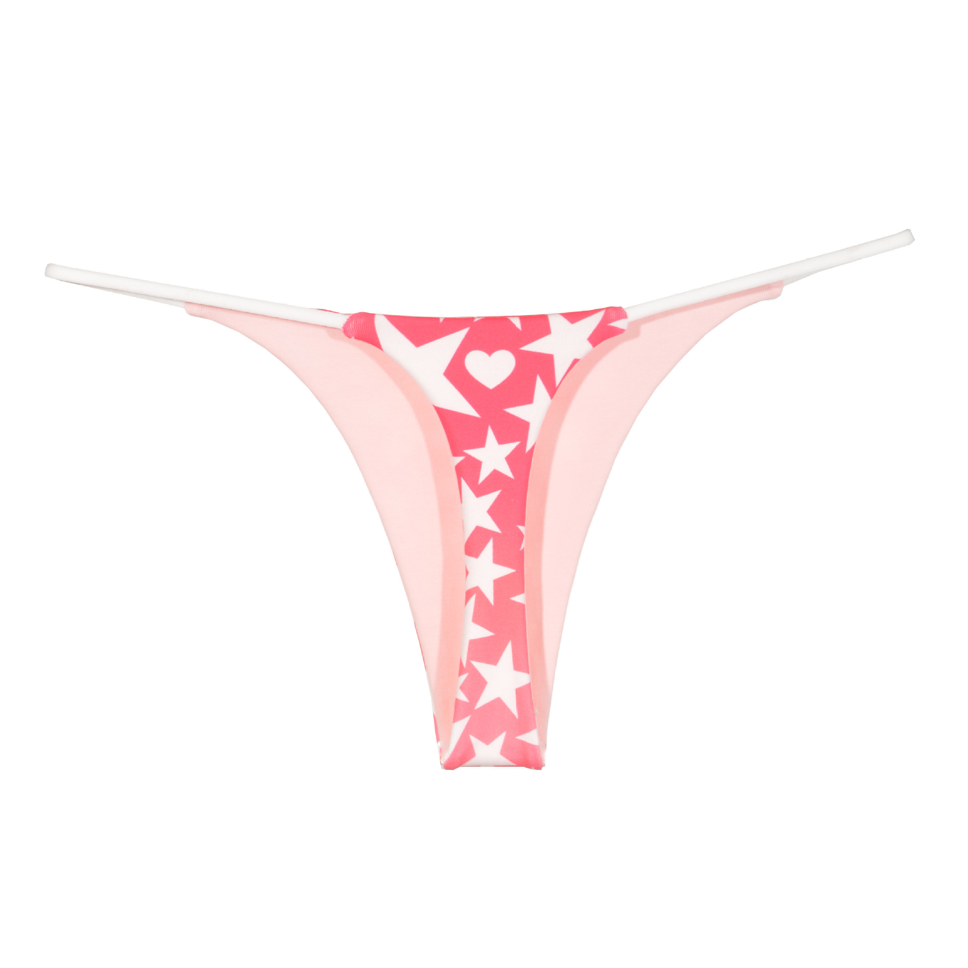 LoDanve double-layer thin belt sexy thong low waist double-layer bikini cotton women's t pants sports fitness underwear