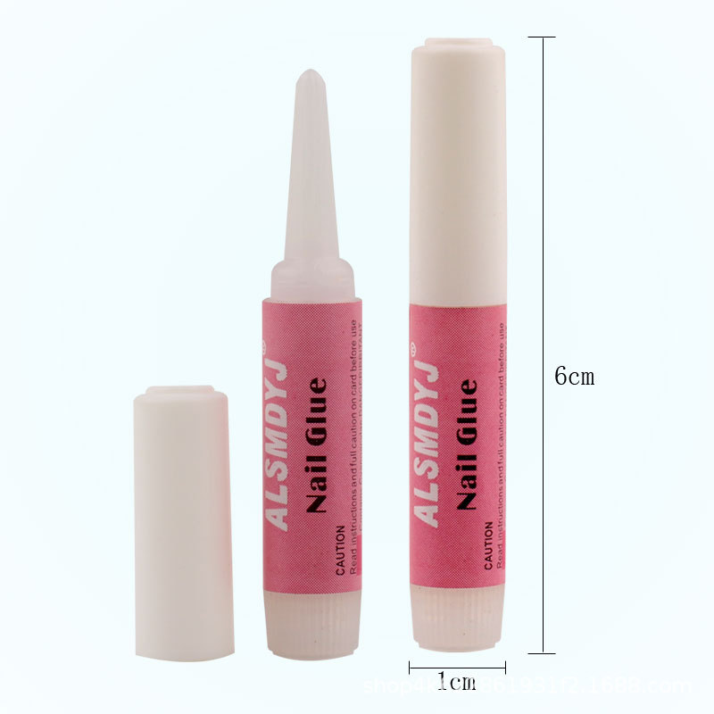 Wear nail glue 2g small glue durable strong quick-drying nail glue extension glue mini patch glue