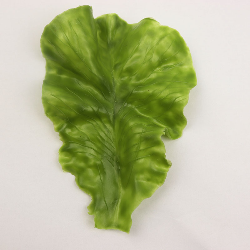 Simulation Lettuce Leaves Vegetable Fake Vegetable Fruit and Vegetable Model Decoration Props Lettuce Ornaments Fruit and Vegetable Leaves Large