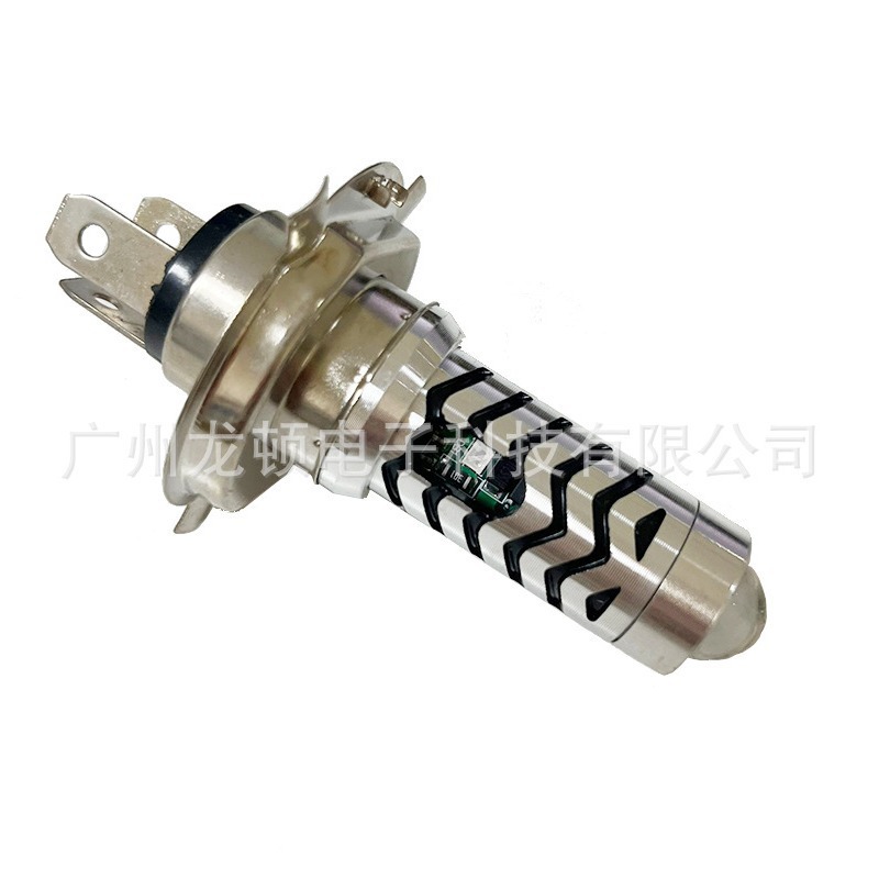 Motorcycle Headlight LED Electric Vehicle Headlight Small Steel Cannon Double Color Far and Near Light Highlight Spotlight P15D Auxiliary Lamp