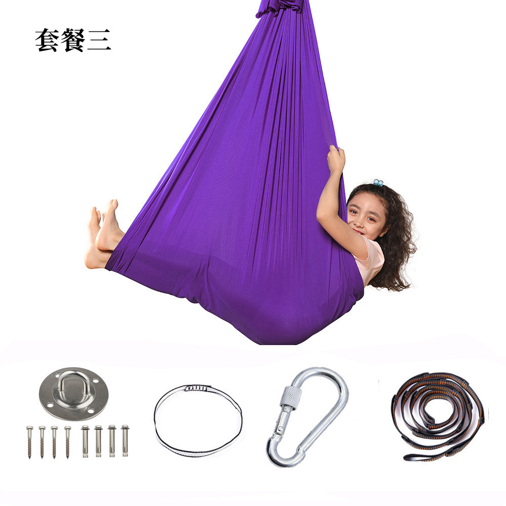 Therapy Yoga Swing Kidsren's Yoga Hammock Swing Polyester Material Aerial Elastic Sensory Training