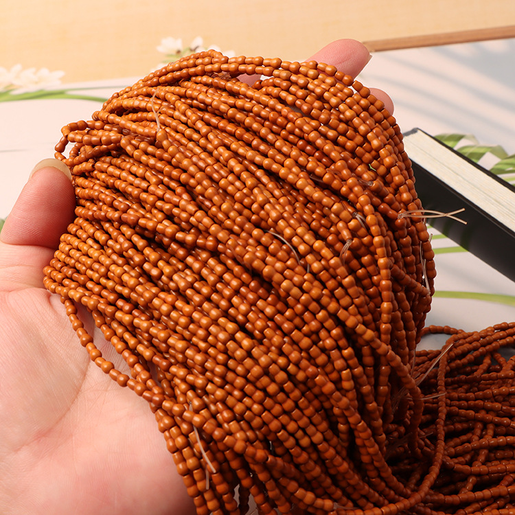 Wholesale olive stone carving small gourd multi-circle bracelet read beads sweater chain jewelry accessories text play bracelet with beads