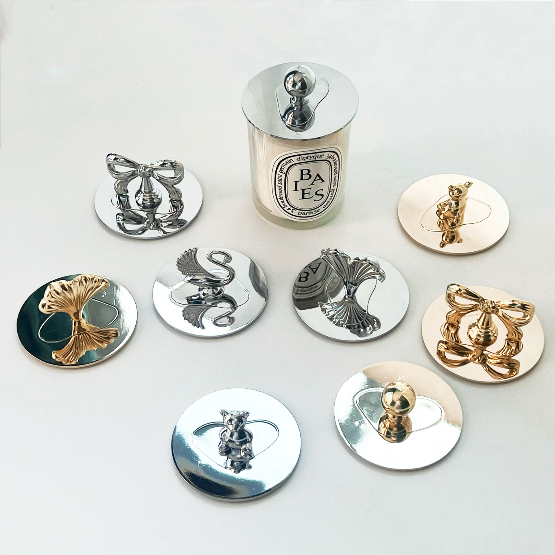 Двухвальный ароматерапевтический свечной умный колпак, предотвращающий пыль, накопление тепла и подвешивание, универсальный колпак для тушения свечей 8 см