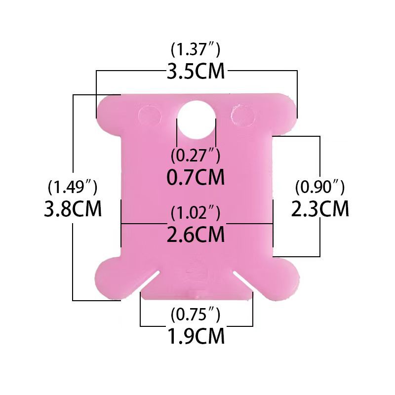 Candy Colorful Cross Stitch Winding Board Thread Board Colorful Plastic Embroidery Thread Finishing Tool 4-Colorful Embroidery Thread Winding Board Tool