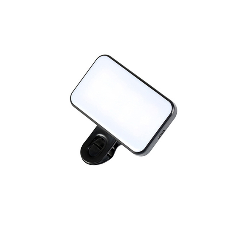 Multifunctional Computer Conference Light Black Computer Video Light Mobile Phone Photo Light Mobile Phone Selfie Fill Light Ready Stock