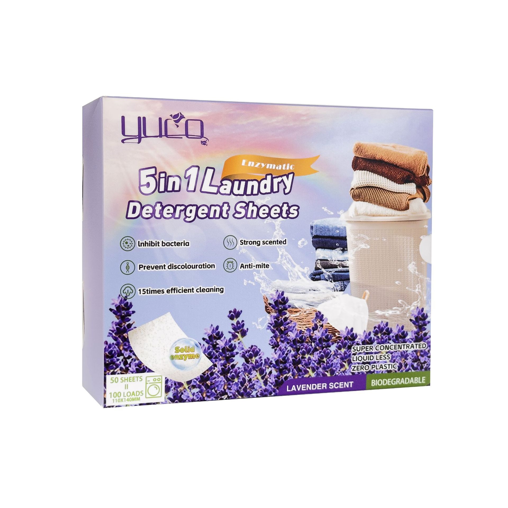 Concentrated Laundry film source Head Factory cross-border dedicated for in stock dotted line laundry bubble paper clean water decontamination fragrance retention tablets